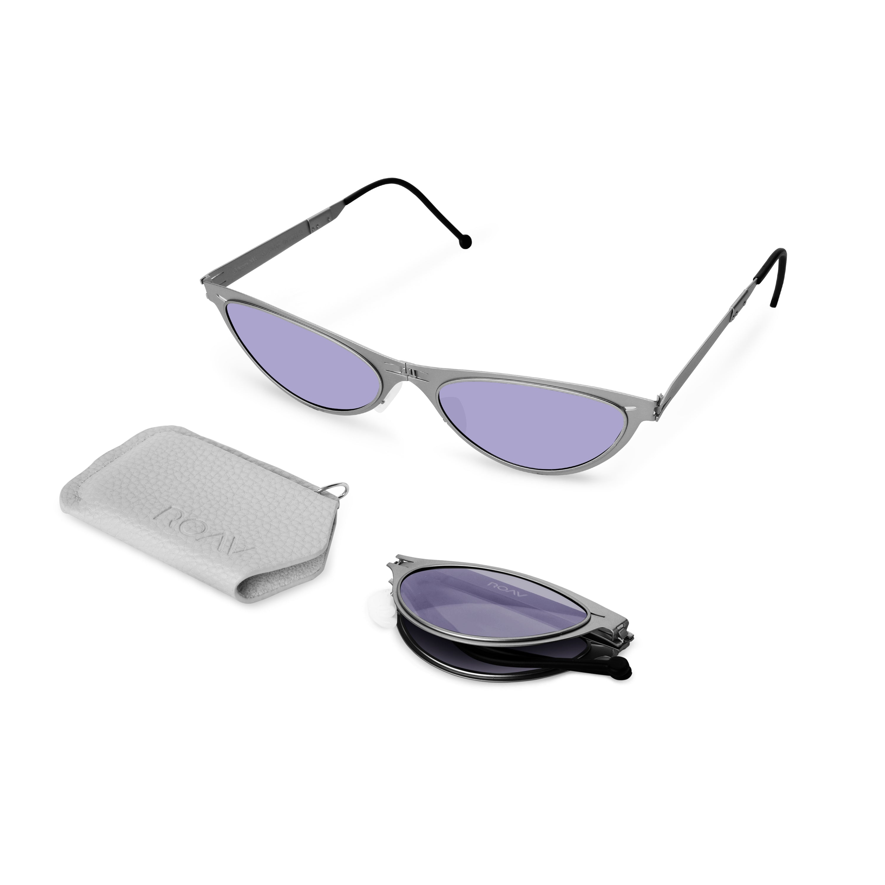 ATHENA Gunmetal | Light-Purple - ROAV Eyewear